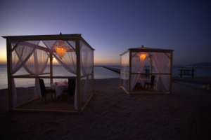 Traditional oriental mezze menu with a variety of appetizers at The Breakers Somabay.